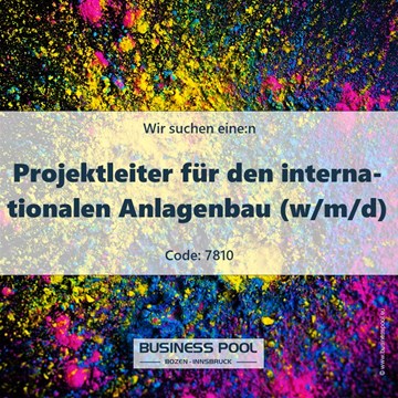 Projektleiter für den internationalen Anlagenbau (w/m/d)